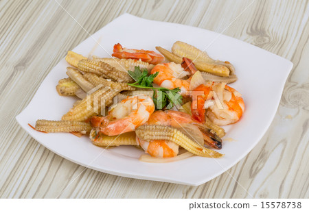 Shrimp and corn salad 15578738