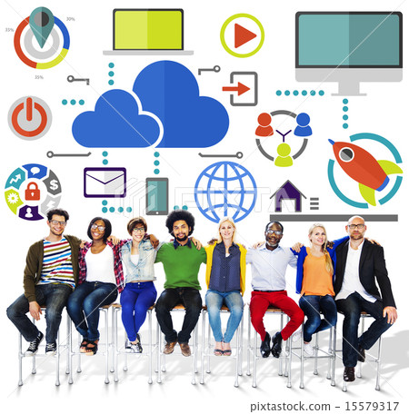 Big Data Sharing Online Global Communication Teamwork Concept Big Data Sharing Online Global Communication Teamwork Concept 15579317