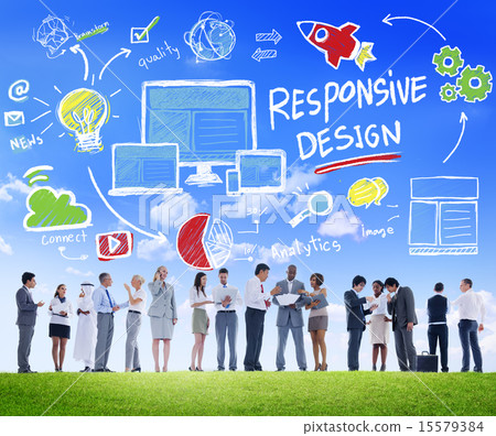 Responsive Design Internet Web Business People Communication Con 15579384