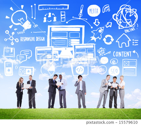 Business People Responsive Design Idea Discussion Concept Business People Responsive Design Idea Discussion Concept 15579610