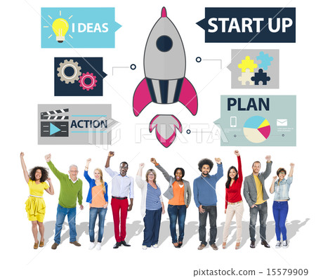 Startup Innovation Planning Ideas Team Success Concept 15579909