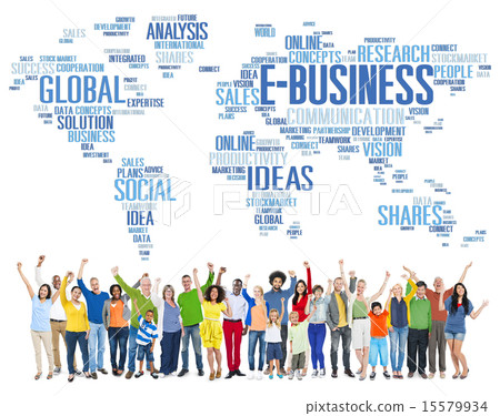 E-Business Global Business Commerce Online World Concept E-Business Global Business Commerce Online World Concept 15579934