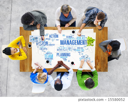 Global Management Training Vision World Map Concept 15580052