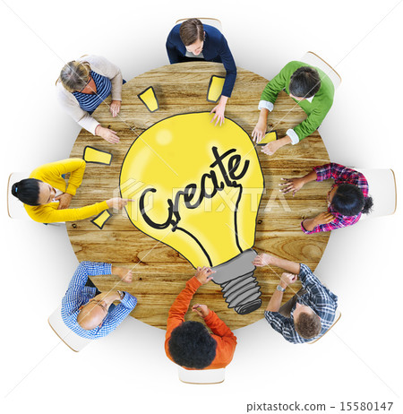Aerial View People Creativity Breaking New Ground Concepts Aerial View People Creativity Breaking New Ground Concepts 15580147