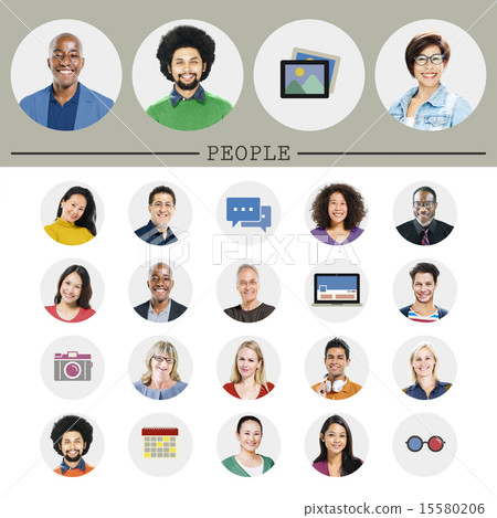Diverse Multi Ethnic People Technology Media Concept Diverse Multi Ethnic People Technology Media Concept 15580206