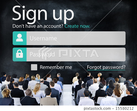 Sign Up Register Online Internet Web Concept Sign Up Register Online Internet Web Concept 15580212