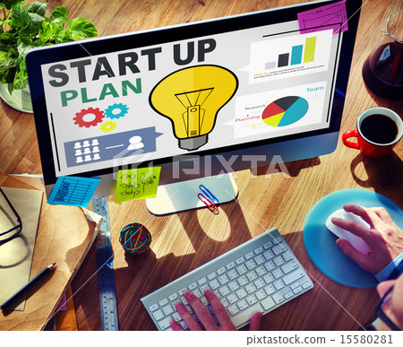 Start Up Launch Business Ideas Plan Creativity Concept 15580281