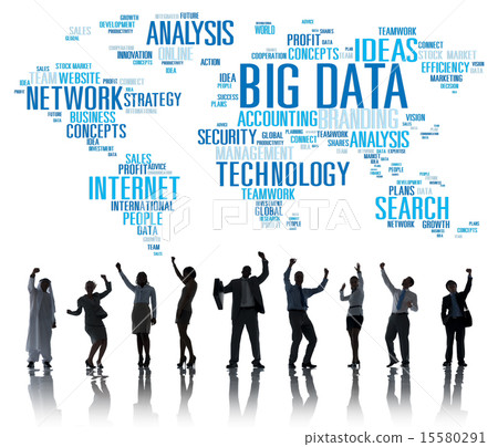 Big Data Storage Information World Map Concept Big Data Storage Information World Map Concept 15580291