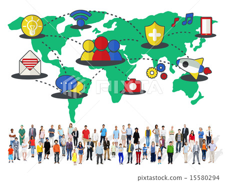 Social Network Sharing Global Communications Connection Concept Social Network Sharing Global Communications Connection Concept 15580294