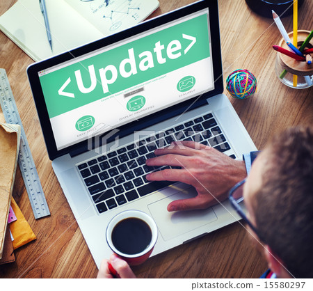 Digital Online Update Upgrade Office Working Concept 15580297