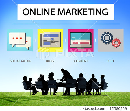 Online Marketing Business Content Strategy Target Concept 15580339