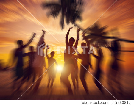 Dancing Party Enjoyment Happiness Celebration Outdoor Beach Conc Dancing Party Enjoyment Happiness Celebration Outdoor Beach Conc 15580812