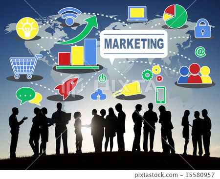 Marketing Global Business Branding Connection Growth Concept Marketing Global Business Branding Connection Growth Concept 15580957