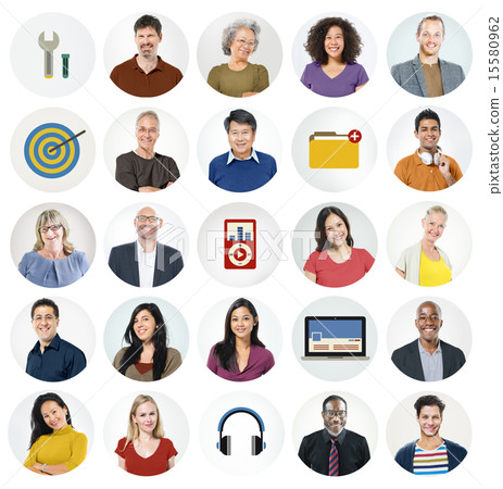 Diverse Multi Ethnic People Technology Media Concept 15580962