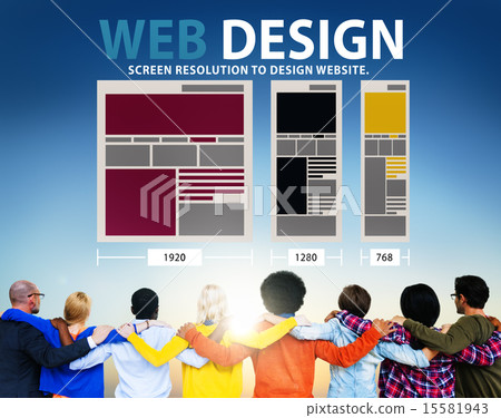 Web Design Network Website Ideas Media Information Concept 15581943
