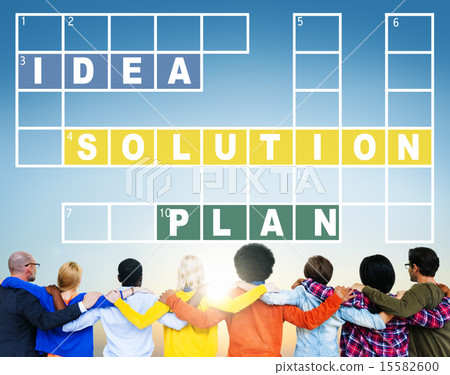 Solution Ideas Plan Solving Result Crossword Concept Solution Ideas Plan Solving Result Crossword Concept 15582600