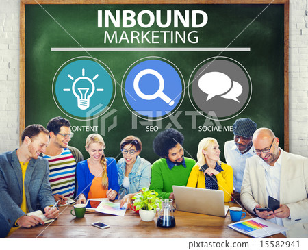 Inbound Marketing Commerce Content Social Media Concept Inbound Marketing Commerce Content Social Media Concept 15582941