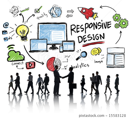 Responsive Design Internet Web Online Business Handshake Concept Responsive Design Internet Web Online Business Handshake Concept 15583128