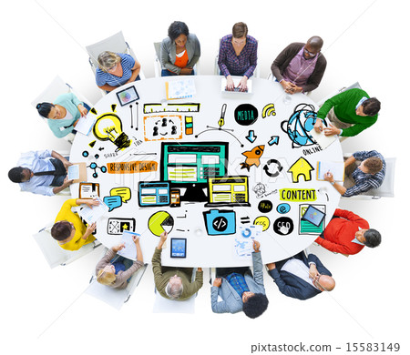 Diversity People Responsive Design Media Teamwork Brainstorming 15583149