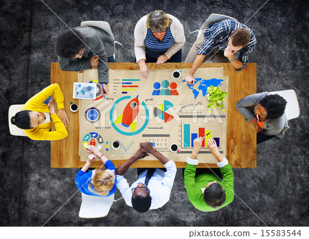 New Business Chart Innovation Teamwork Global Business Concept New Business Chart Innovation Teamwork Global Business Concept 15583544