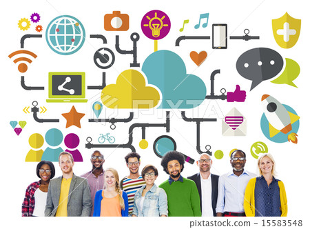 Social Media Social Networking Connection Data Storage Concept Social Media Social Networking Connection Data Storage Concept 15583548