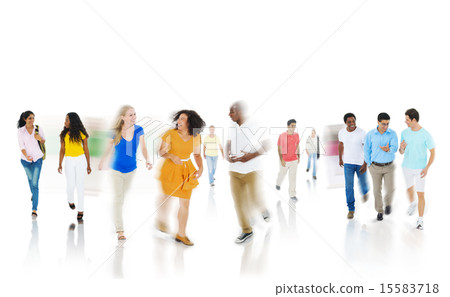 Diversity Community Casual People Happiness Discussion Concept 15583718