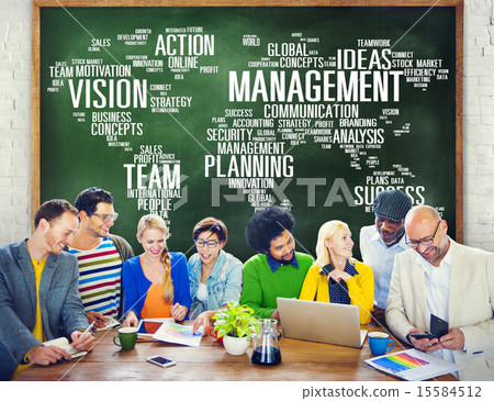 Global Management Training Vision World Map Concept Global Management Training Vision World Map Concept 15584512