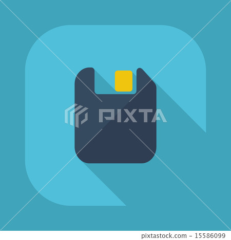 Flat modern design with shadow vector icons: diskette 15586099