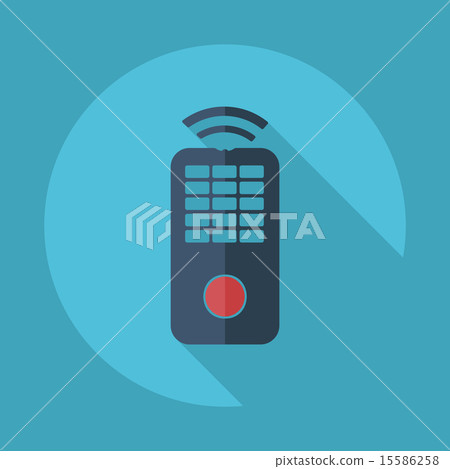Flat modern design with shadow vector icons: remote control panel Flat modern design with shadow vector icons: remote control panel 15586258