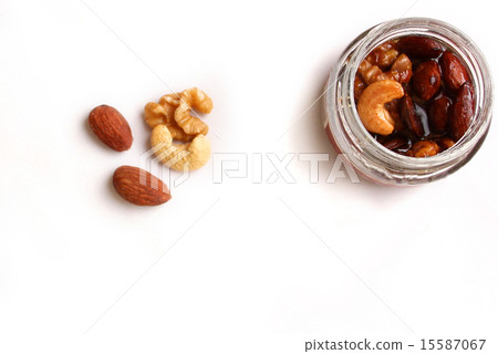 Close-up of honey nuts Close-up of honey nuts 15587067
