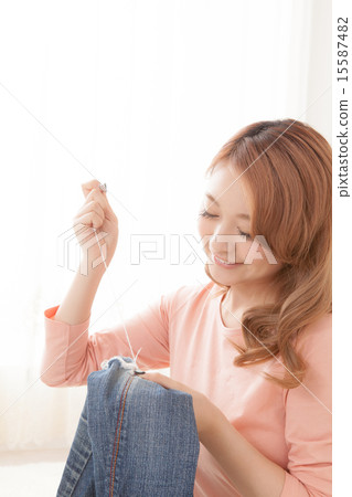 褲子 縫紉 女裝裁縫 15587482