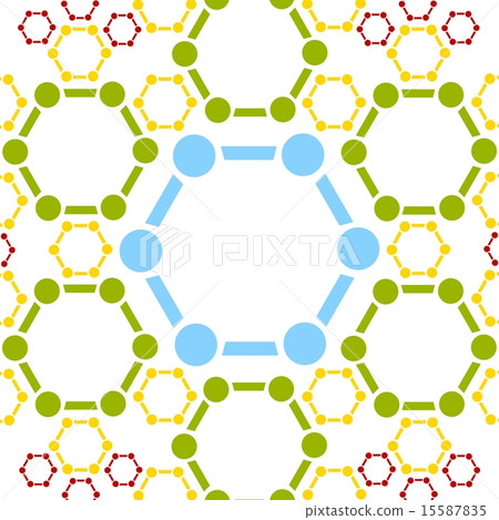 Vector background of molecule structure - Stock Illustration [15587835 ...