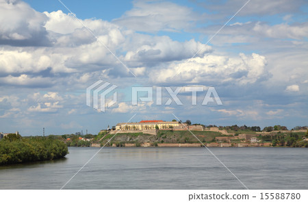 Novi Sad Petrovaradin and Danube river 15588780