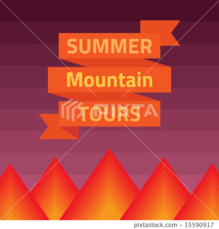 Mountain flat design concept. 15590917