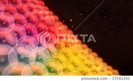 color circle cells arrange to wall close up color circle cells arrange to wall close up 15592293