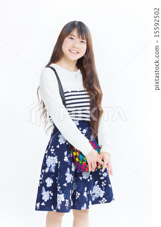 Pretty girl in calm clothes 15592502