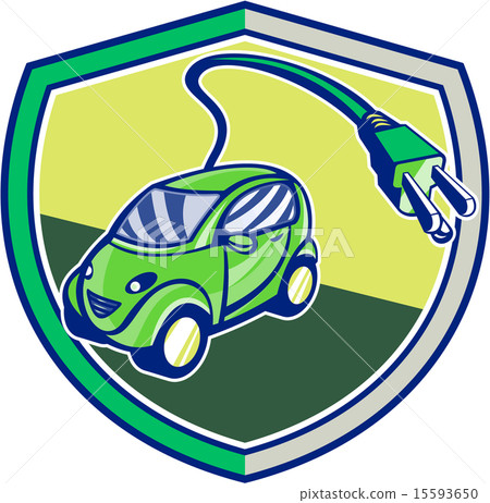 Plug-in Hybrid Electric Vehicle Retro Shield 15593650