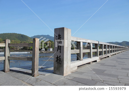 京都嵐山渡月橋 京都嵐山渡月橋 15593979