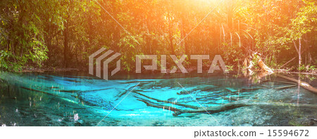 Emerald blue Pool. Krabi, Thailand. Emerald blue Pool. Krabi, Thailand. 15594672