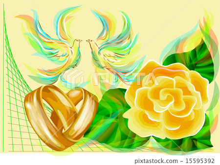 wedding rings and roses wedding rings and roses 15595392