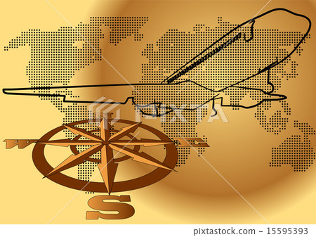 wind rose and plane 15595393