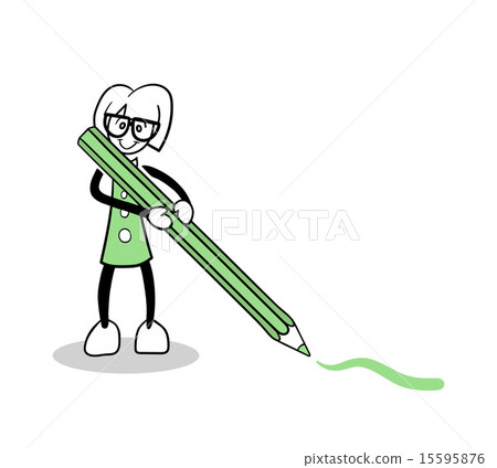 Cute cartoon drawing with pencil vector 15595876