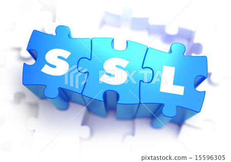 SSL - Text on Blue Puzzles. 15596305