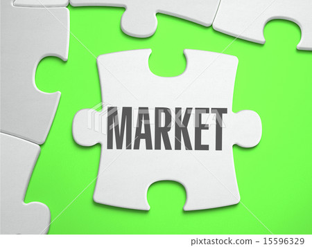 Market - Jigsaw Puzzle with Missing Pieces. 15596329