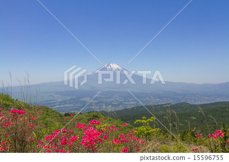 從長尾山和富士山溢出颱風的安土山 從長尾山和富士山溢出颱風的安土山 15596755