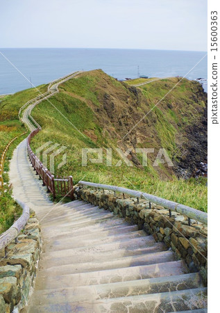 Stairs of Erimo Cape and the promenade Stairs of Erimo Cape and the promenade 15600363