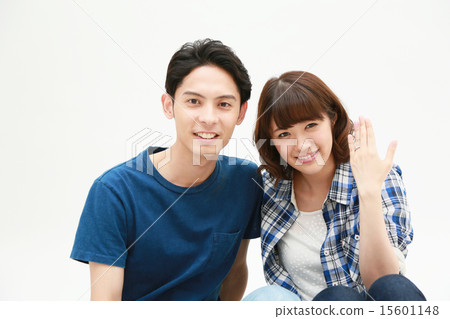 Young couple engaged Young couple engaged 15601148