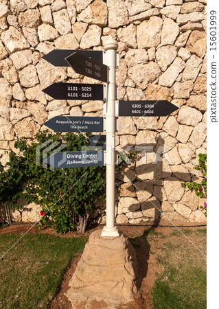 signboard on the beach at hotel, Egypt 15601999