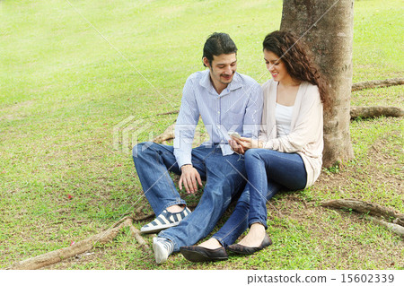 Foreigner couple dating in the park Foreigner couple dating in the park 15602339