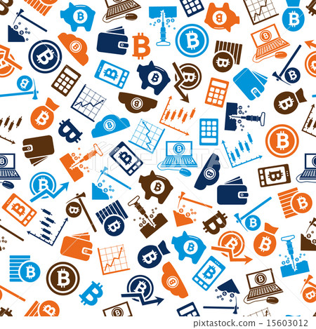 bitcoin seamless pattern 15603012